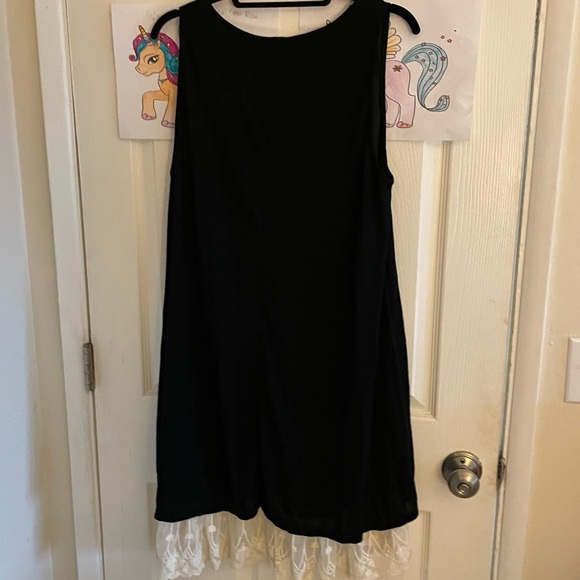 NWT Boutique Lace Hem Tank Dress Size XL - Picture 3 of 4